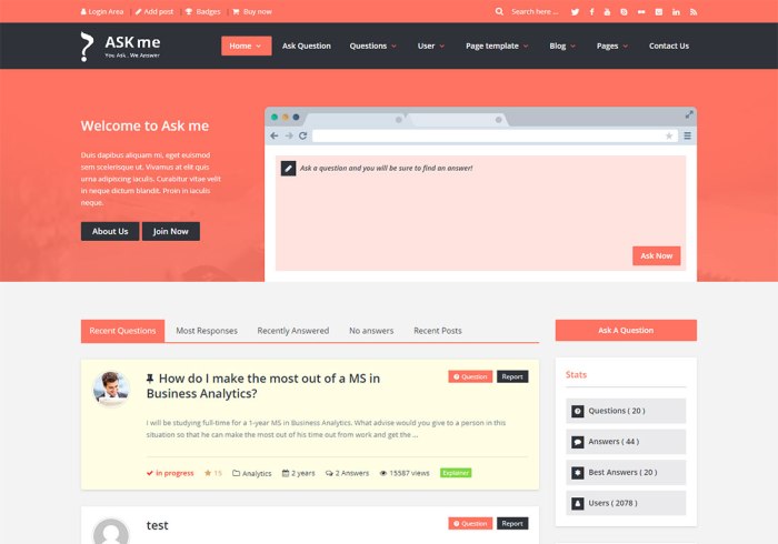 How to create a question and answers site in wordpress