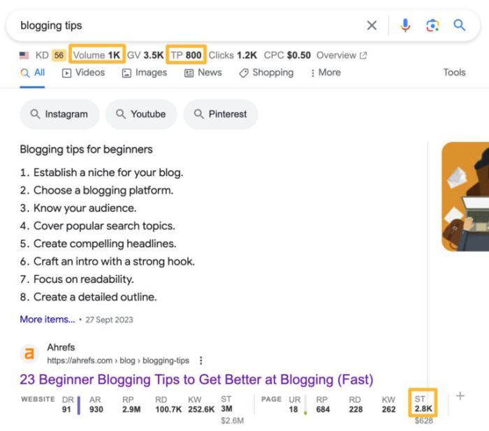 What does a good seo campaign look like