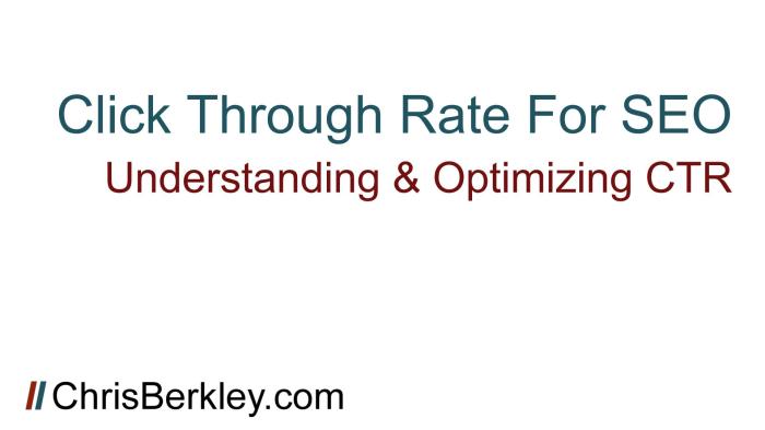 Improving site structure that affects ctrs