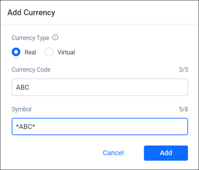 How to add currencles