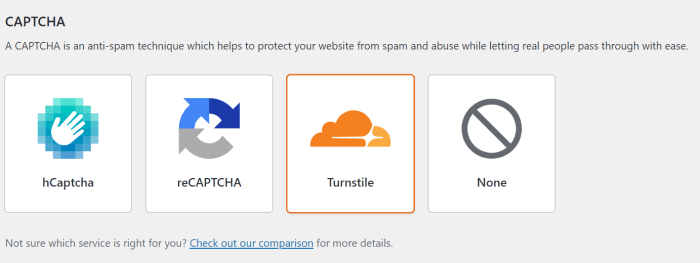 How to add cloudflare turnstile captcha in wordpress