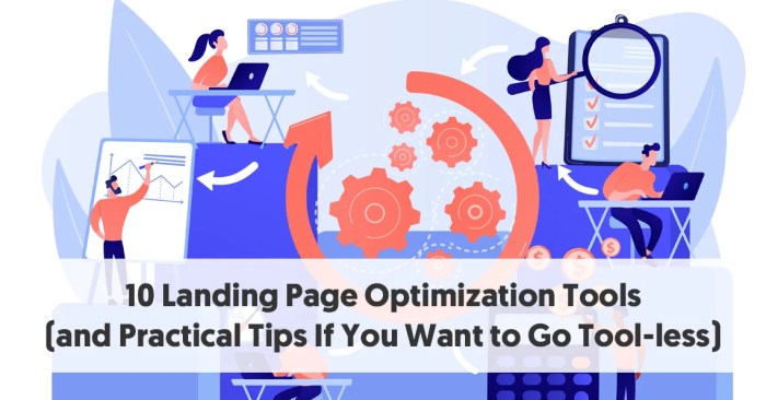 Tools measure landing page optimisation