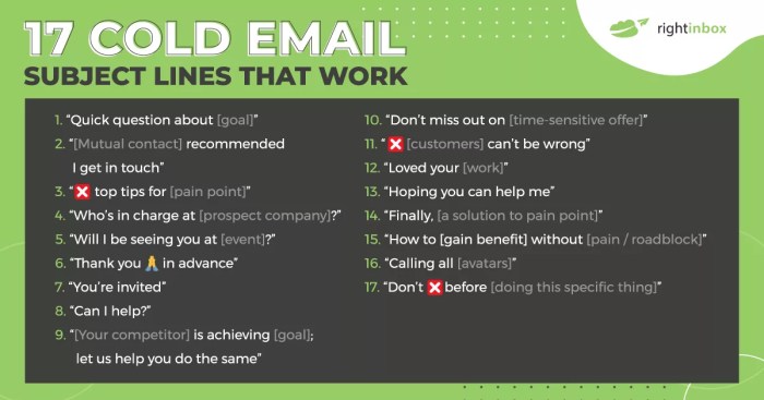 Analytics driven insights for crafting cold email subject lines