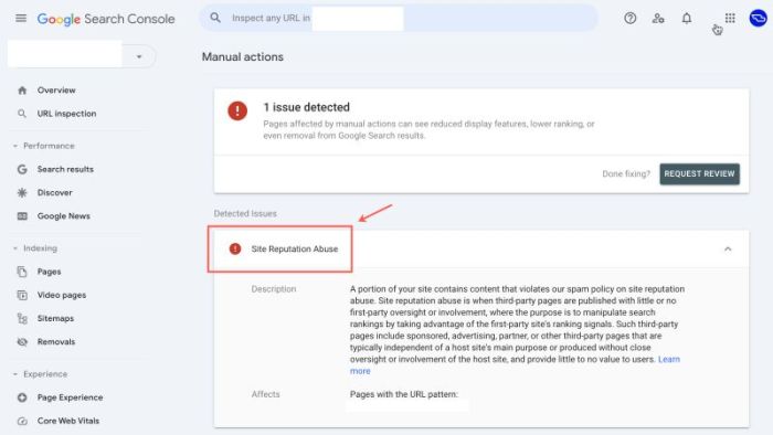 Google updates site reputation abuse policy documentation
