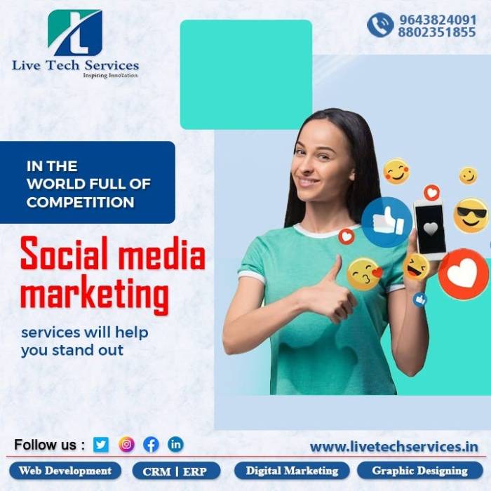 Social media marketing for technology services