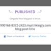 Has your blog run dry try this
