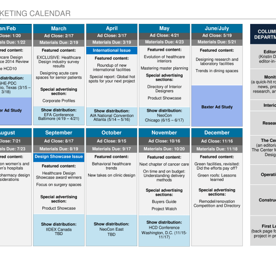 How to create a content calendar free template