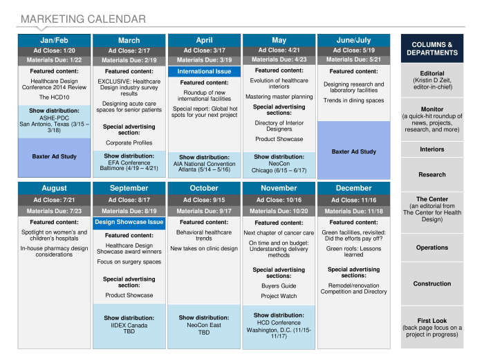 How to create a content calendar free template