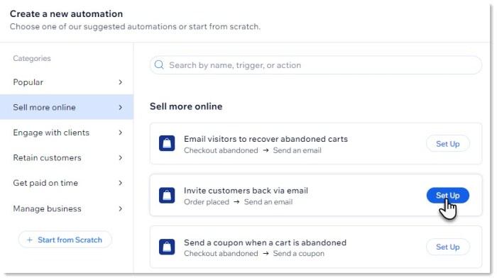 New wix automations makes it easy to grow revenue and engagement