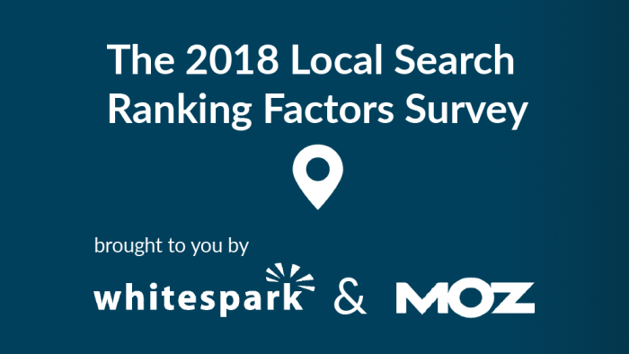 Moz releases annual local search rank factor survey