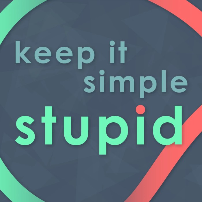 Simplify your website with the kiss rule