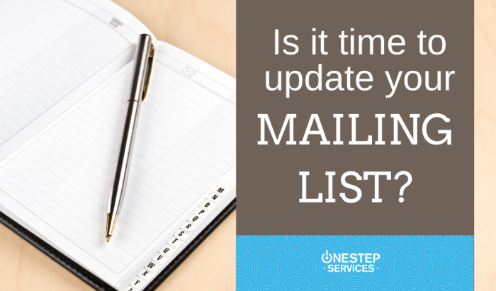 How to maintain a mailing list