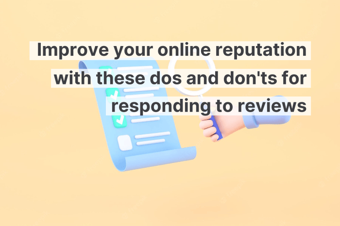 How do i manage and respond to online reviews of my business