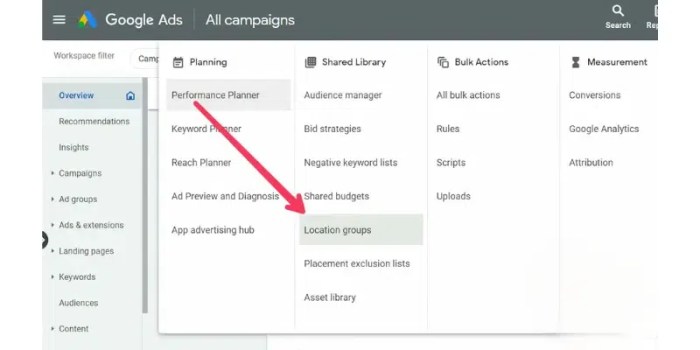 Ads extensions click