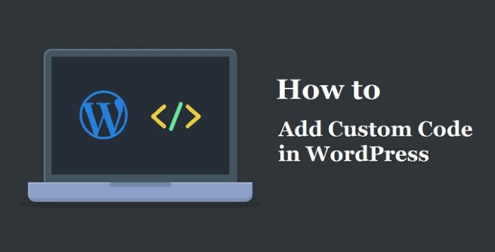 How to easily add custom code in wordpress