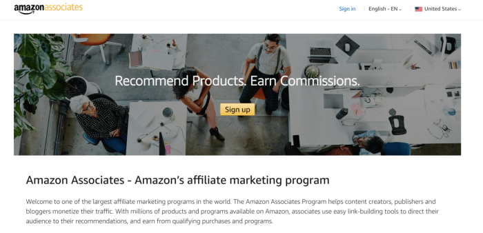 Affiliate networks need use case