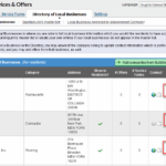 Local business listing management