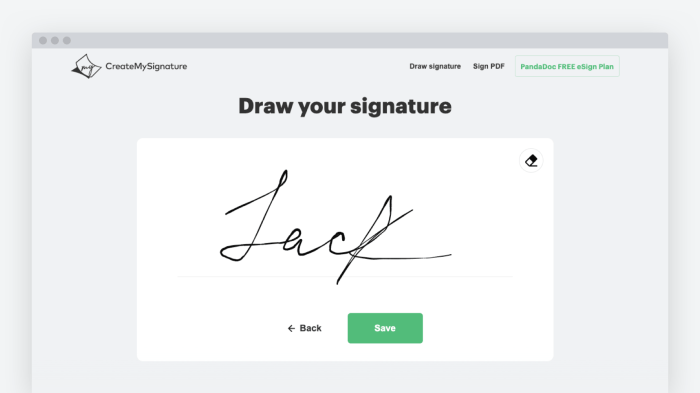 How to create signature