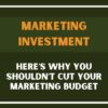 Why you should not cut your marketing budget this year