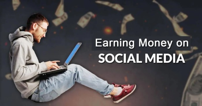 Social media make money