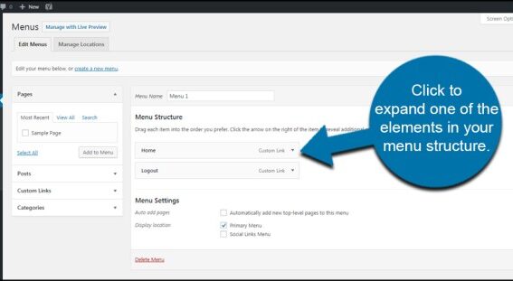 How to add image icons with navigation menus in wordpress
