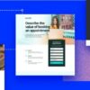 Mobile template landing simple