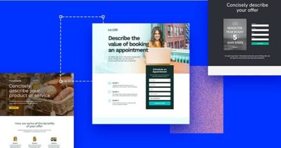 Mobile template landing simple
