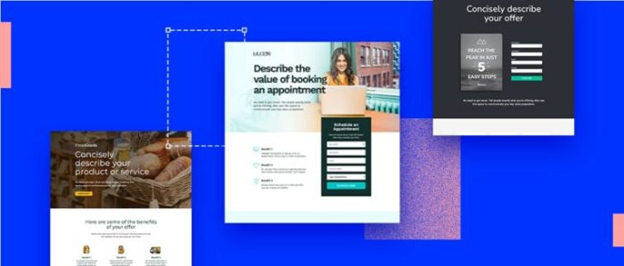 Mobile template landing simple Mobile template landing simple