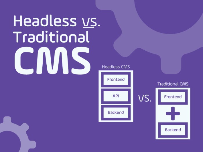 Traditional vs headless cms