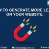 Turn your website into a lead generation machine