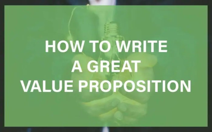Effective value proposition 101