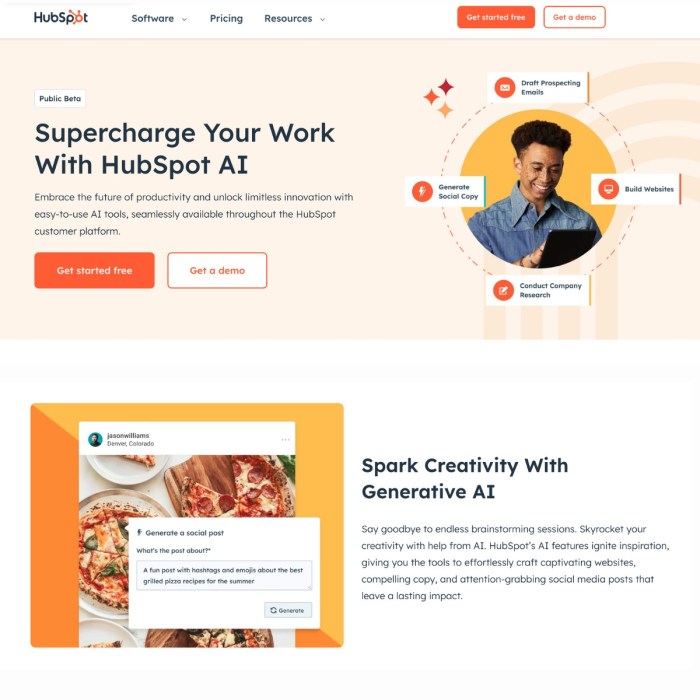 Hubspot ai crm marketing automation