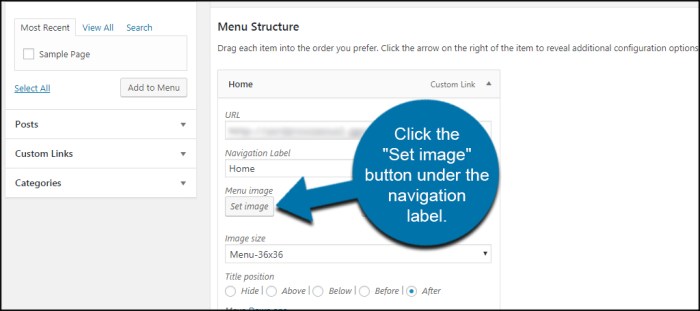 Menus icons 85ideas popup How to add image icons with navigation menus in wordpress