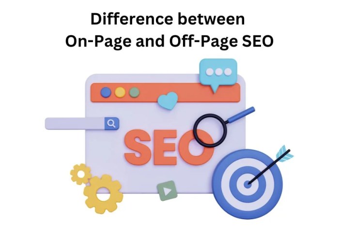 Importance of on page vs off page seo comparison
