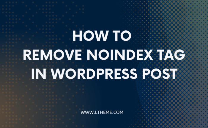 How to Remove Noindex Tag In WordPress Post (3 Easy Ways) - LTHEME Googles martin splitt explains how to find remove noindex tags