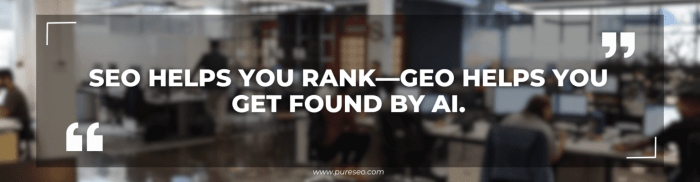 Geo vs seo ai search engines