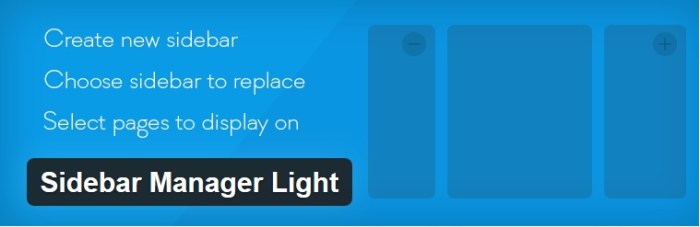 Install custom sidebars plugin