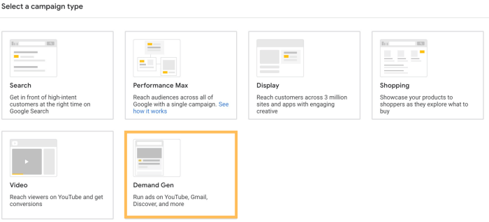 Google Ads Demand Gen Explained: 2024 Complete Guide Google ads demand gen screenshots