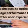 Page experience website performance