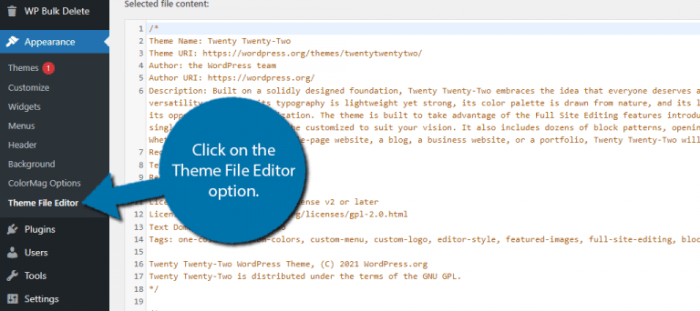How to change the footer in your wordpress admin panel