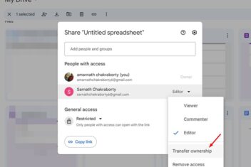 How to transfermigrate google to new owner