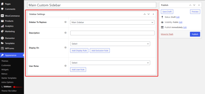 Sidebar plugin sidebars Install custom sidebars plugin
