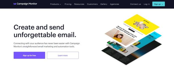 Define recipients on campaign monitor
