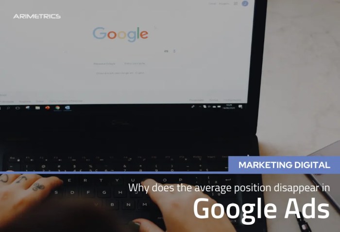 Google ads bids farewell to average position metric