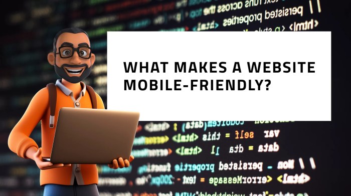 Mobile friendly website design