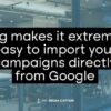 Automatically sync google adwords campaigns to bing ads