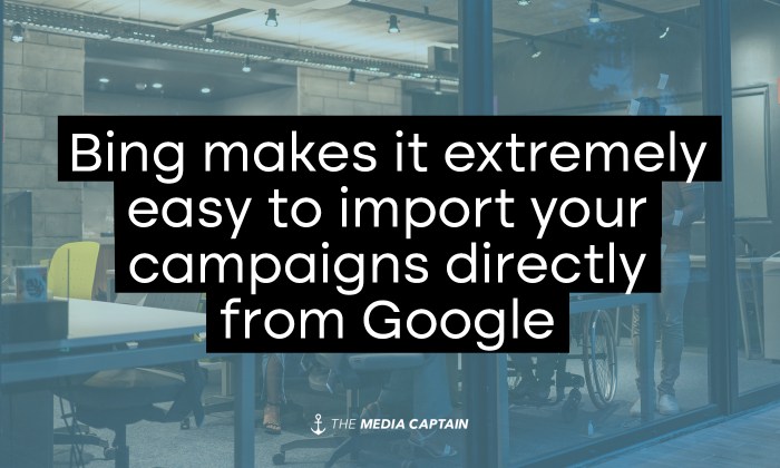 Automatically sync google adwords campaigns to bing ads