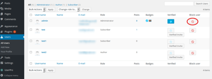 Block/unblock users account - UserPro Docs How to request unblock user in wordpress