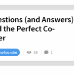 Finding perfect co founder