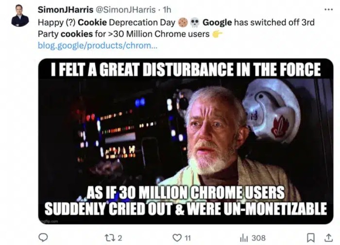 Seizing your data destiny google delays third party cookie phase out
